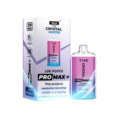 The Crystal Pro Max Plus 10000 Disposable Vape Pod 20MG