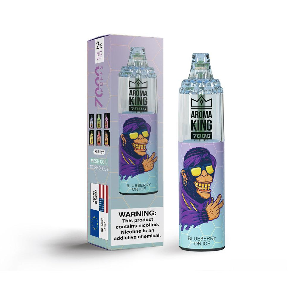 Aroma King 7000 Puffs Pre-filled Vape Device 20MG - Box of 10 Aroma King 7000 Puffs Pre-filled Vape Device 20MG - Box of 10