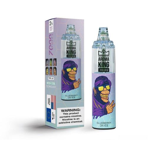 Aroma King 7000 Puffs Disposable Vape Device 20MG - Box of 10
