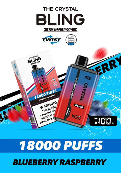 The Crystal Bling Ultra 18000 Disposable Vape - Box of 10