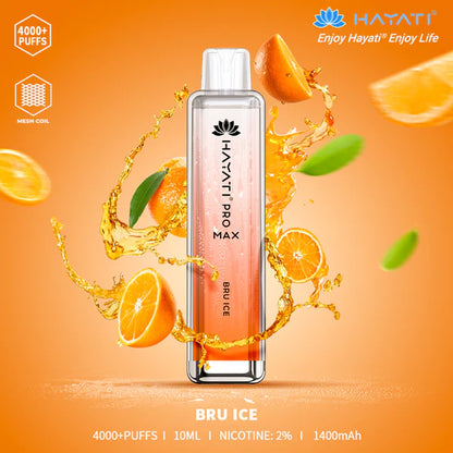 The Hayati Pro Max 4000 Disposable Vape Device 20MG
