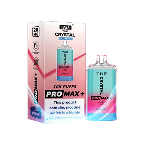 The Crystal Pro Max Plus 10000 Disposable Vape Pod 20MG