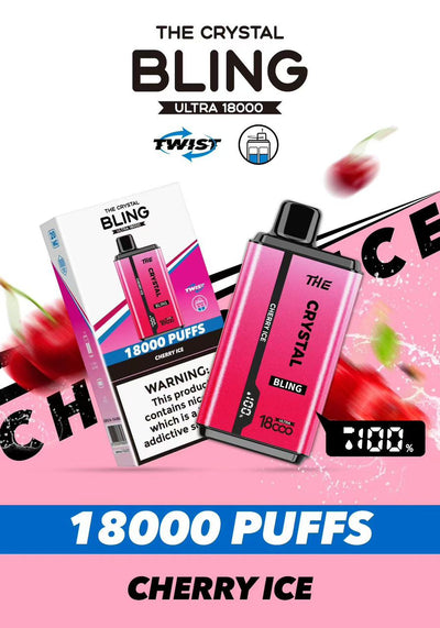 The Crystal Bling Ultra 18000 Disposable Vape - Box of 10