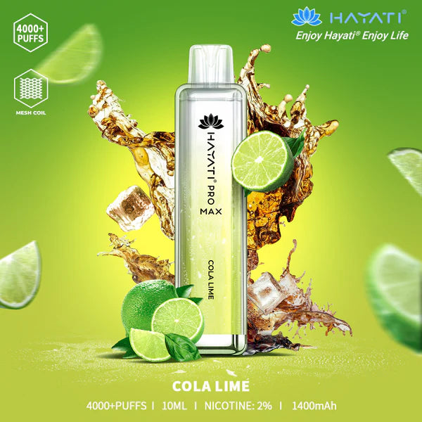 The Hayati Pro Max 4000 Disposable Vape Device 20MG