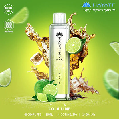 The Hayati Pro Max 4000 Disposable Vape Device 20MG