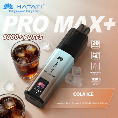 Hayati Pro Max Plus 6000 Rechargeable prefilled Pod Kit