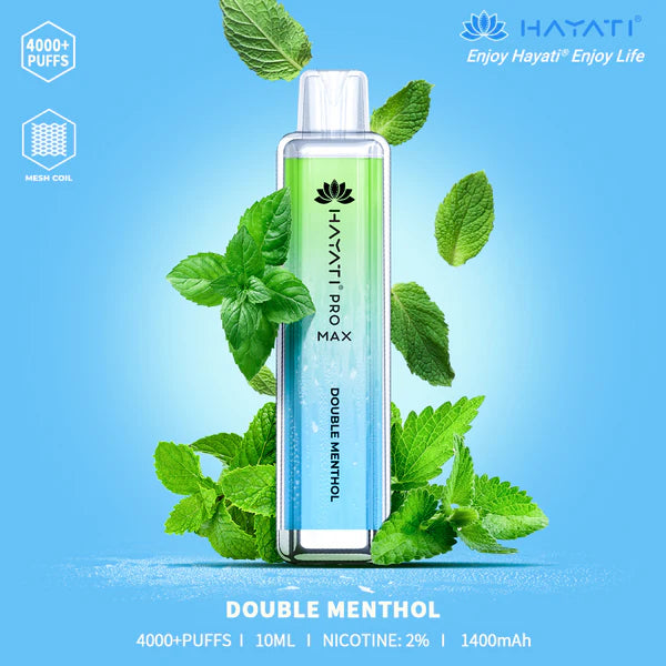 The Hayati Pro Max 4000 Disposable Vape Device 20MG