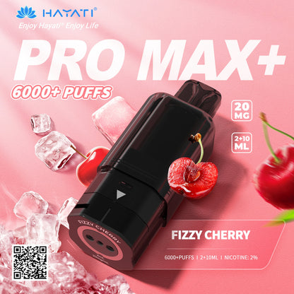 Hayati Pro Max Plus 6000 Rechargeable Replacement Pods (5-Pack)