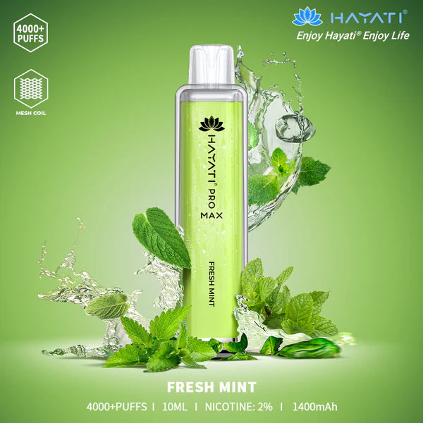 The Hayati Pro Max 4000 Disposable Vape Device 20MG