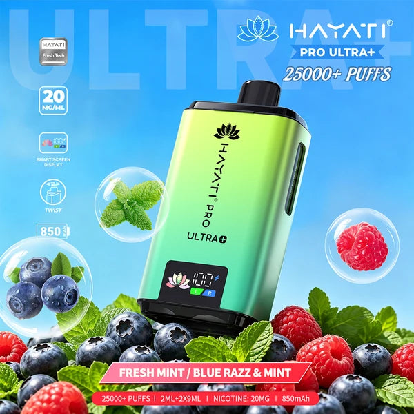 Hayati Pro Ultra Plus 25000  Rechargeable prefilled Pod Kit ( Pack of 5 )