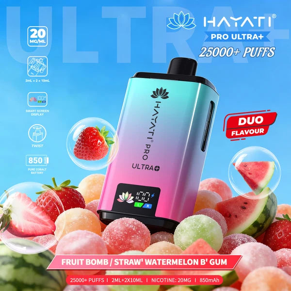 Hayati Pro Ultra Plus 25000  Rechargeable prefilled Pod Kit ( Pack of 5 )