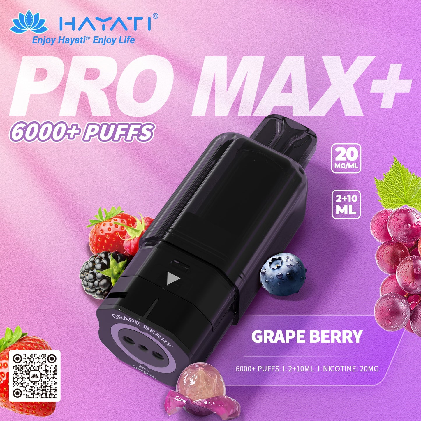 Hayati Pro Max Plus 6000 Rechargeable Replacement Pods