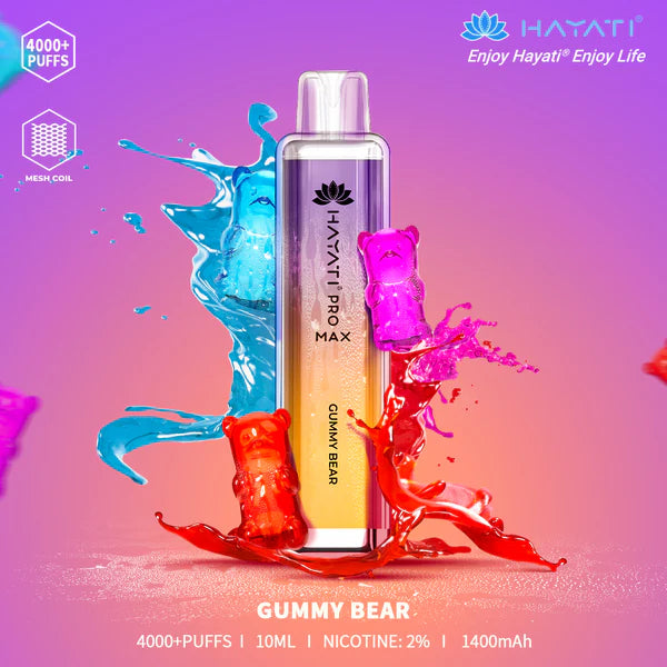 The Hayati Pro Max 4000 Disposable Vape Device 20MG