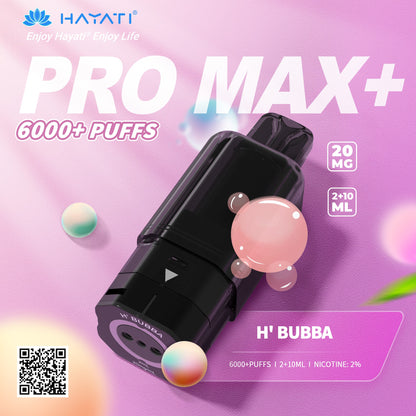 Hayati Pro Max Plus 6000 Rechargeable Replacement Pods (5-Pack)