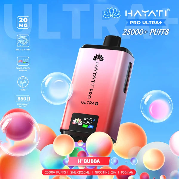 Hayati Pro Ultra Plus 25000  Rechargeable prefilled Pod Kit ( Pack of 5 )