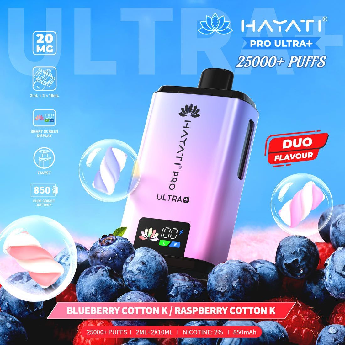 HAYATI PRO ULTRA+ 25000+ Puffs