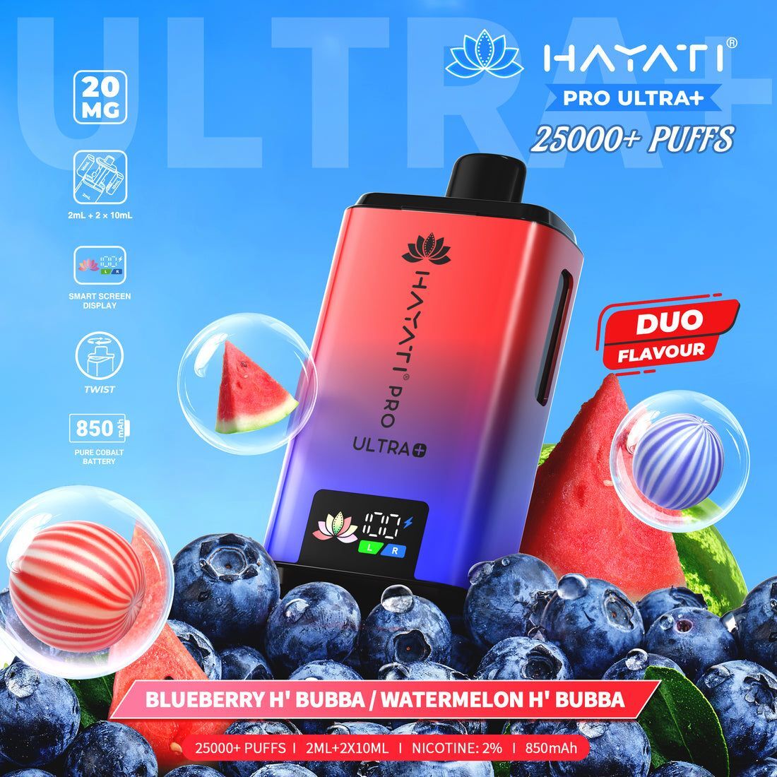 HAYATI PRO ULTRA+ 25000+ Puffs