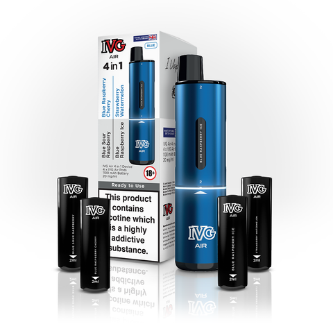 4 in 1 IVG Air 2400 Puffs Rechargeable Disposable Pod Kit