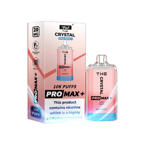 The Crystal Pro Max Plus 10000 Disposable Vape Pod 20MG