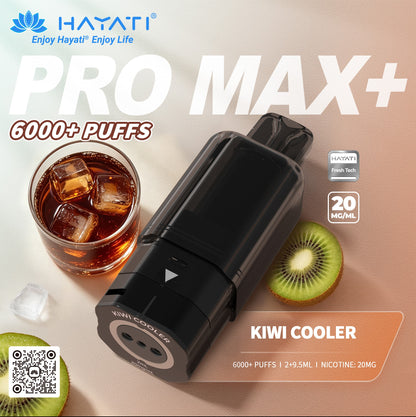 Hayati Pro Max Plus 6000 Rechargeable Replacement Pods (5-Pack)
