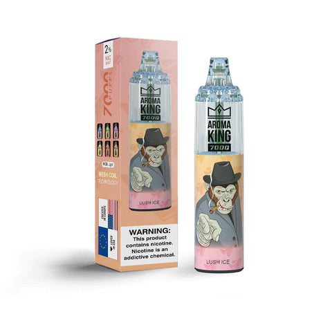 Aroma King 7000 Puffs Pre-filled  Vape Device 0MG - Box of 10