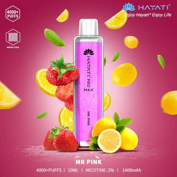 The Hayati Pro Max 4000 Disposable Vape Device 20MG