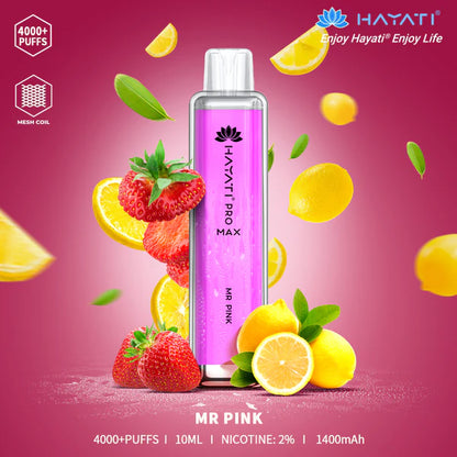 The Hayati Pro Max 4000 Disposable Vape Device 20MG