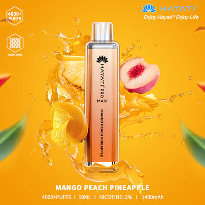 The Hayati Pro Max 4000 Disposable Vape Device 20MG
