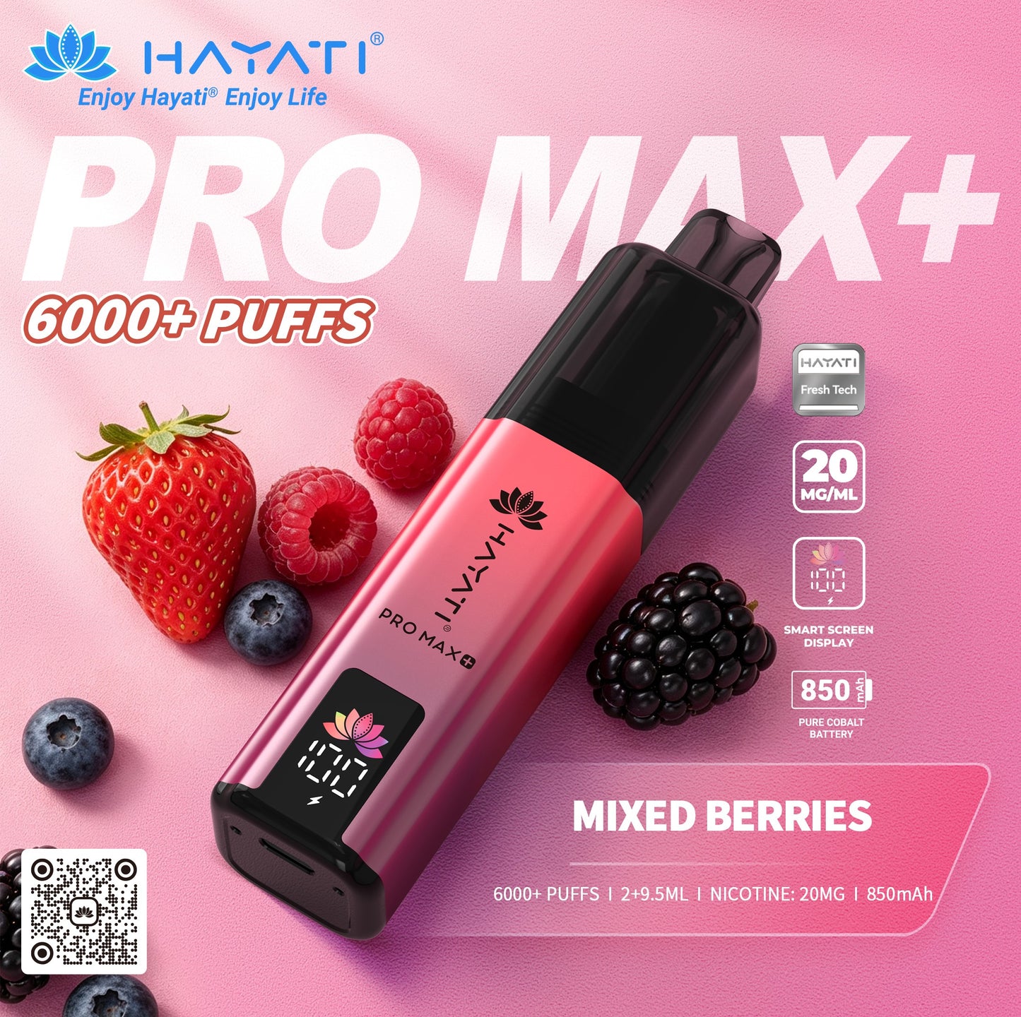 Hayati Pro Max Plus 6000  Rechargeable prefilled Pod Kit ( Pack of 5 )