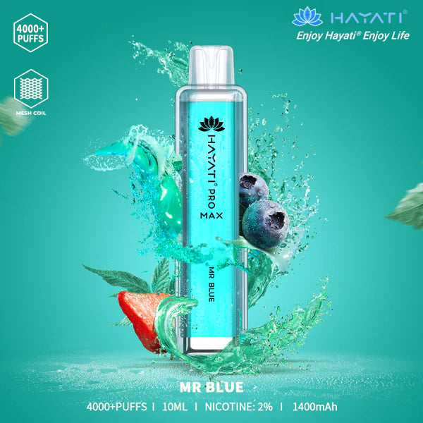 The Hayati Pro Max 4000 Disposable Vape Device 20MG