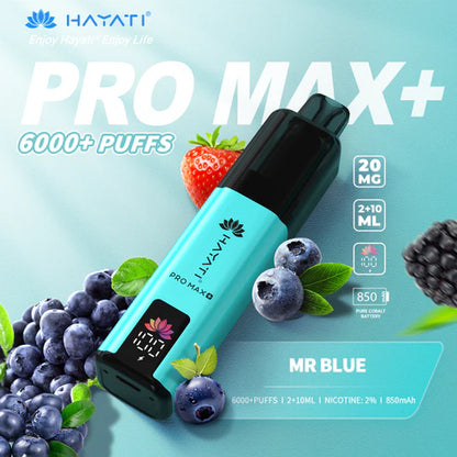 Hayati Pro Max Plus 6000 Rechargeable prefilled Pod Kit