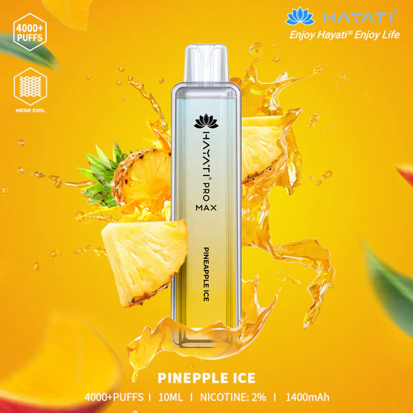 The Hayati Pro Max 4000 Disposable Vape Device 20MG