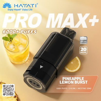 Hayati Pro Max Plus 6000 Rechargeable Replacement Pods (5-Pack)