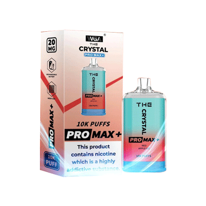 The Crystal Pro Max Plus 10000 Disposable Vape Pod 20MG