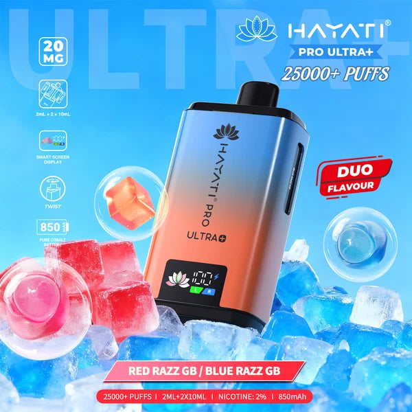 Hayati Pro Ultra Plus 25000  Rechargeable prefilled Pod Kit ( Pack of 5 )