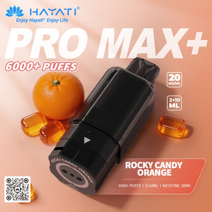 Hayati Pro Max Plus 6000 Rechargeable Replacement Pods (5-Pack)