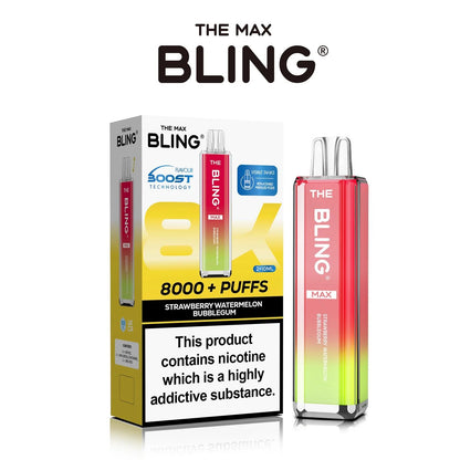 Bling Max 8000 Puffs Prefilled vape Kit - Box Of 5