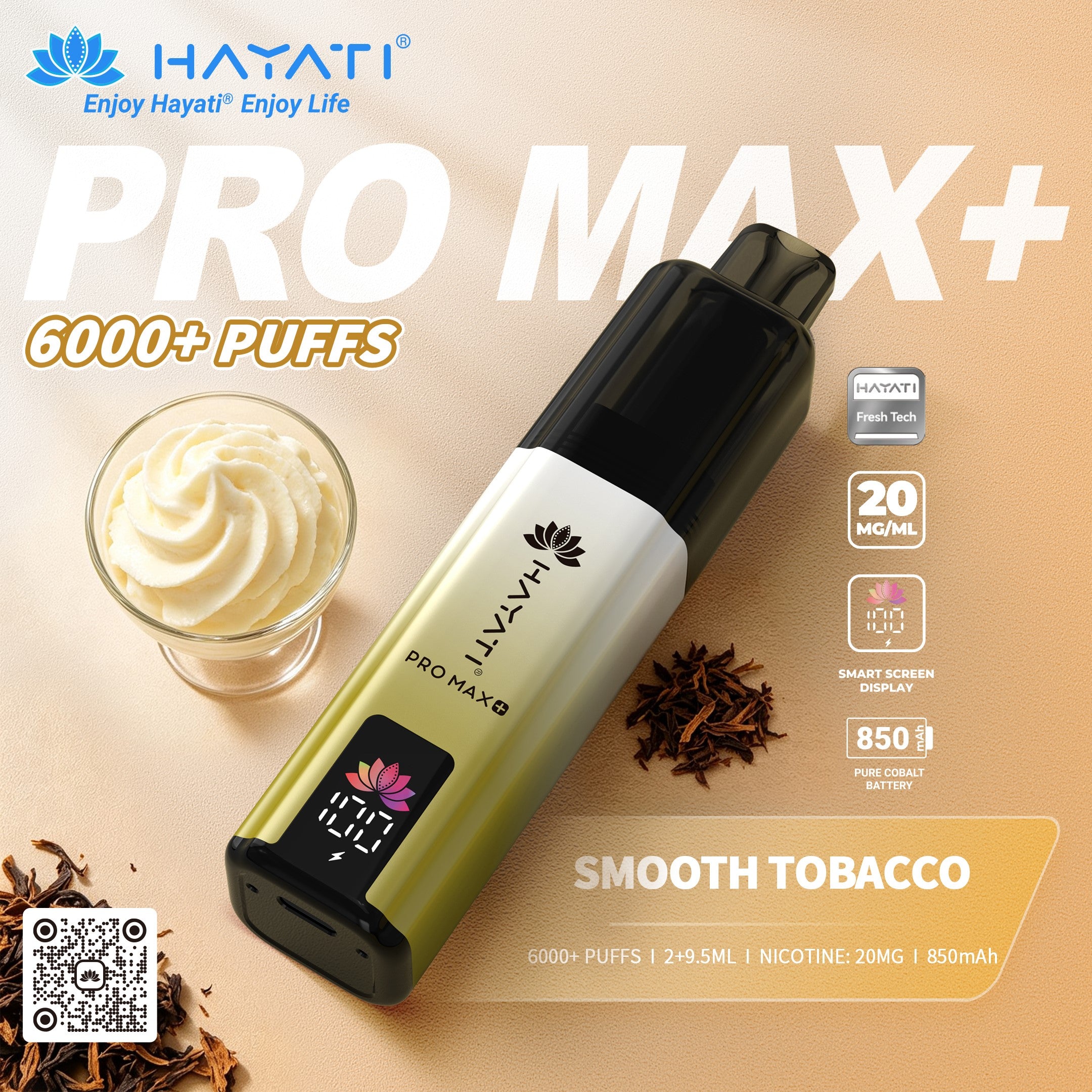 Hayati Pro Max Plus 6000  Rechargeable prefilled Pod Kit ( Pack of 5 )
