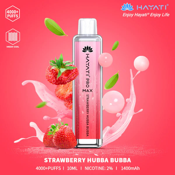 The Hayati Pro Max 4000 Disposable Vape Device 20MG