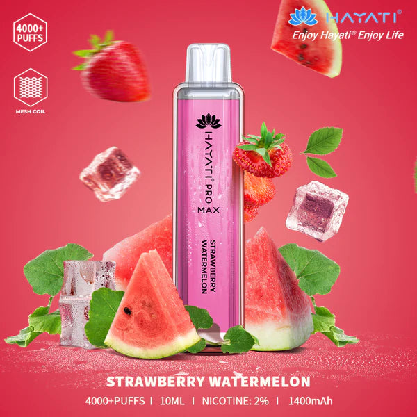 The Hayati Pro Max 4000 Disposable Vape Device 20MG
