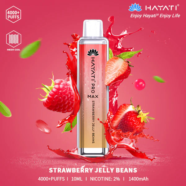 The Hayati Pro Max 4000 Disposable Vape Device 20MG