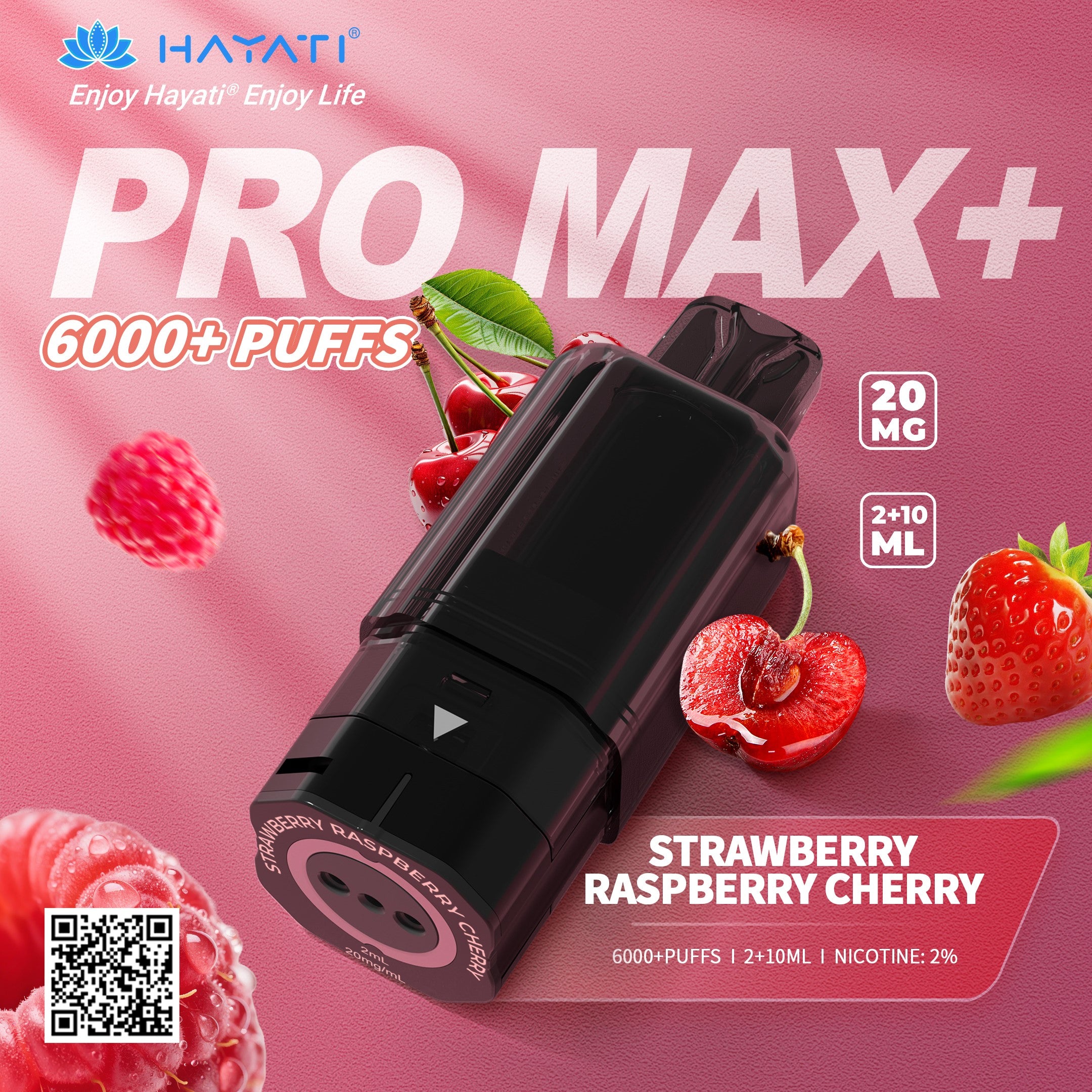 Hayati Pro Max Plus 6000 Rechargeable Replacement Pods (5-Pack)