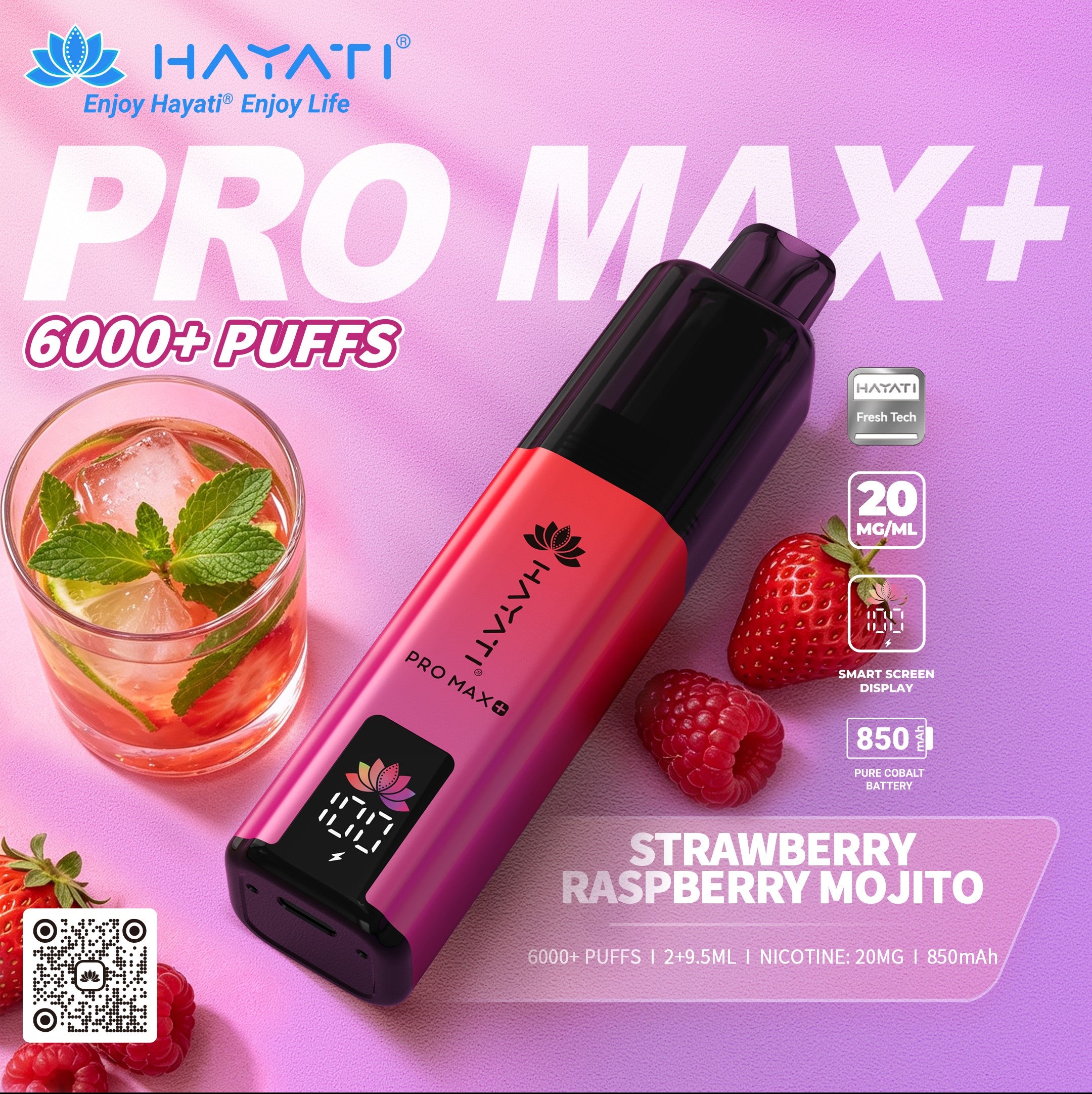 Hayati Pro Max Plus 6000  Rechargeable prefilled Pod Kit ( Pack of 5 )