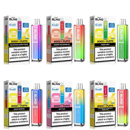 Bling Max 8000 Puffs Prefilled vape Kit - Box Of 5