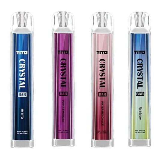 Tito Crystal Bar 600 Disposable Vape Pod 10x Multipack – 20MG