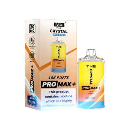 The Crystal Pro Max Plus 10000 Disposable Vape Pod 20MG