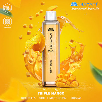 The Hayati Pro Max 4000 Disposable Vape Device 20MG