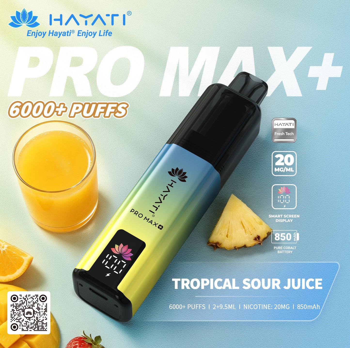 Hayati Pro Max Plus 6000  Rechargeable prefilled Pod Kit ( Pack of 5 )