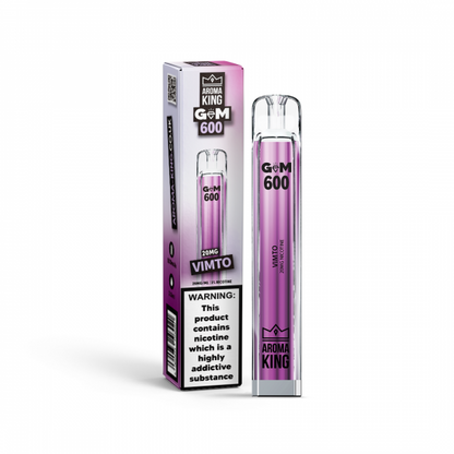 Aroma King Gem 600 Puffs Disposable Vape 0MG/20MG