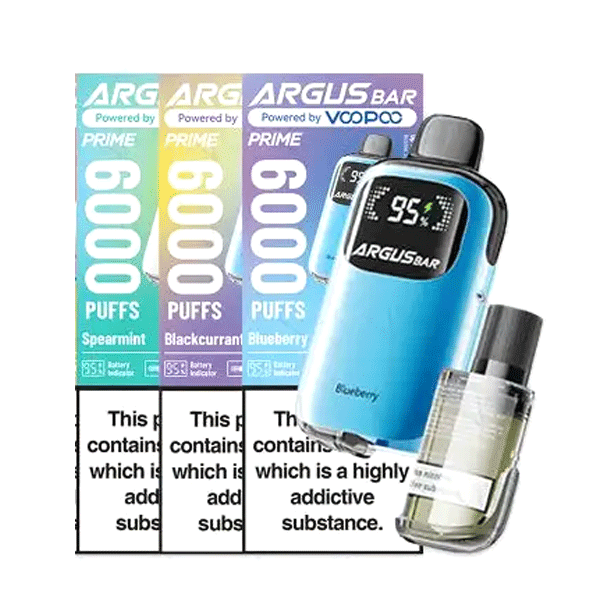 Voopoo Argus Bar Prime 6000 Disposable Vape Kit Box of 5| Aroma King!